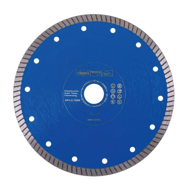 Scheppach 3906705701 Lame de scie circulaire diamantée Ø 180 x 22,2 mm PRO
