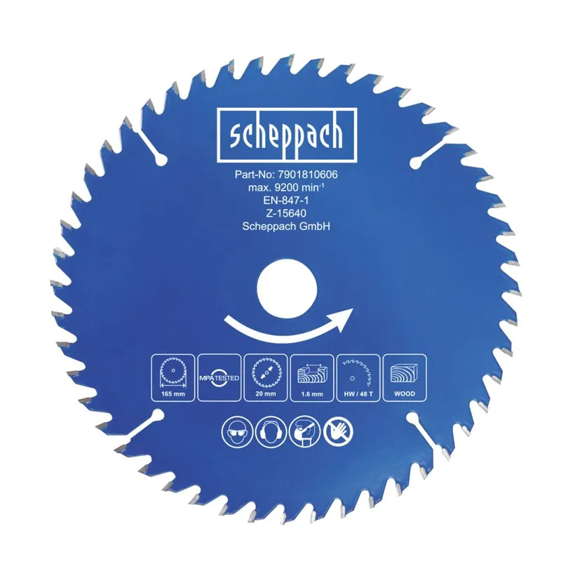 Scheppach 7901810606 Lame de scie circulaire Ø165 48 dents