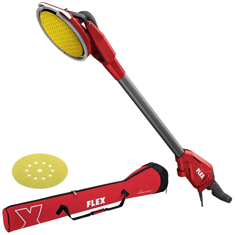 Flex-tools 534489 GE 6 R-EC Girafe ponceuse murale et de plafond 225 mm + Papier de verre