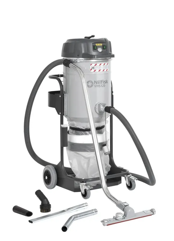 Nilfisk 4012300070 VHS120 Aspirateur tout-en-un de classe H pour le bâtiment et la construction