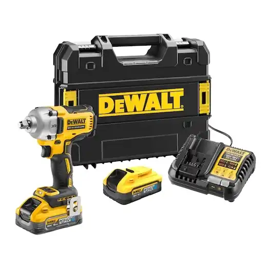 DeWalt DCF891H2T-QW Clé à chocs à batterie 1/2" 18V XR 2x 5.0Ah Li-Ion en TSTAK Brushless