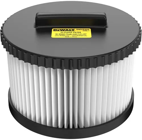 DeWalt Accessoires DWV9345-XJ Filtre de remplacement pour aspirateurs de classe H (type DWV905H) - 2 pièces