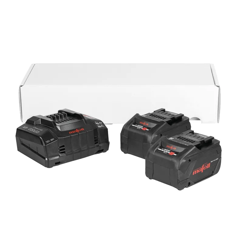 Mafell Accessoires 1P0460 Power-Set 4 - 2 x 18 M 144 LIHDX Batterie 18V 8.0Ah + Chargeur rapide APS M+