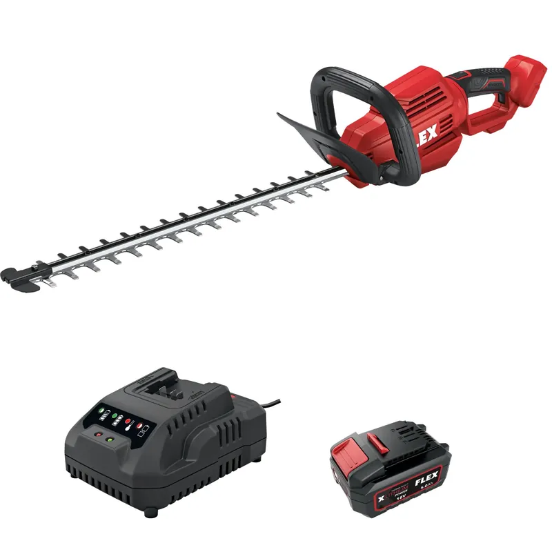Flex-tools 534495 GHT 55 18-EC Taille-haie Accu 18V 1 x batterie 18V 5.0Ah et chargeur