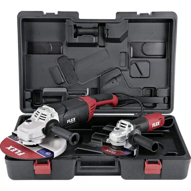Flex-tools 533121 L 2200 230 + L 850 125 SET Meuleuse d‘angle 230mm 2200W + 125mm 850W en coffret
