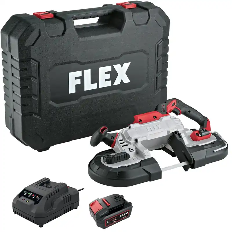Flex-tools 534517 SBE 127 18-EC Accu Band Saw 18V 1 x batterie 18V 2.5Ah + chargeur