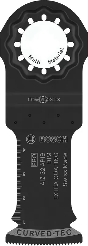 Bosch Bleu Accessoires 2608669067 PRO Starlock AIZ 32 APIB BIM, Bois+Métal, Curved-Tec 32 x 50mm 5 pièces