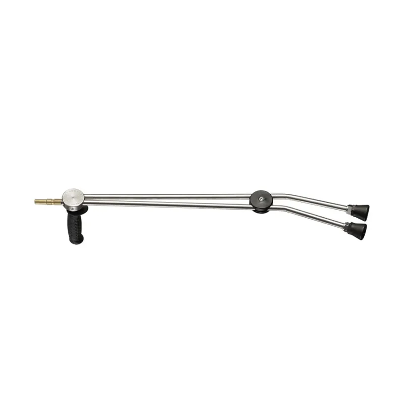 Kränzle Accessoires 12133.2 Lance double 660 MM en acier inoxydable avec poignée rotative (sans buse) avec embout enfichable D12