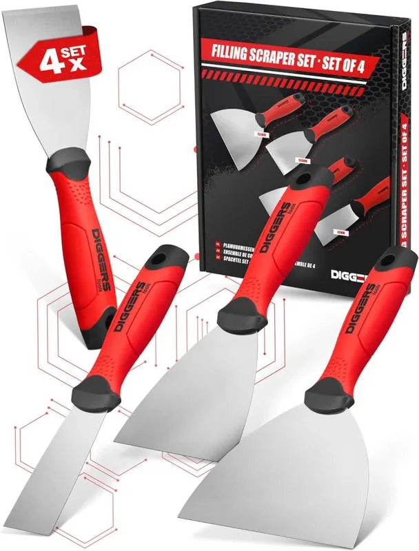 DIGGERS DIG002 Jeu de spatules 4 pièces