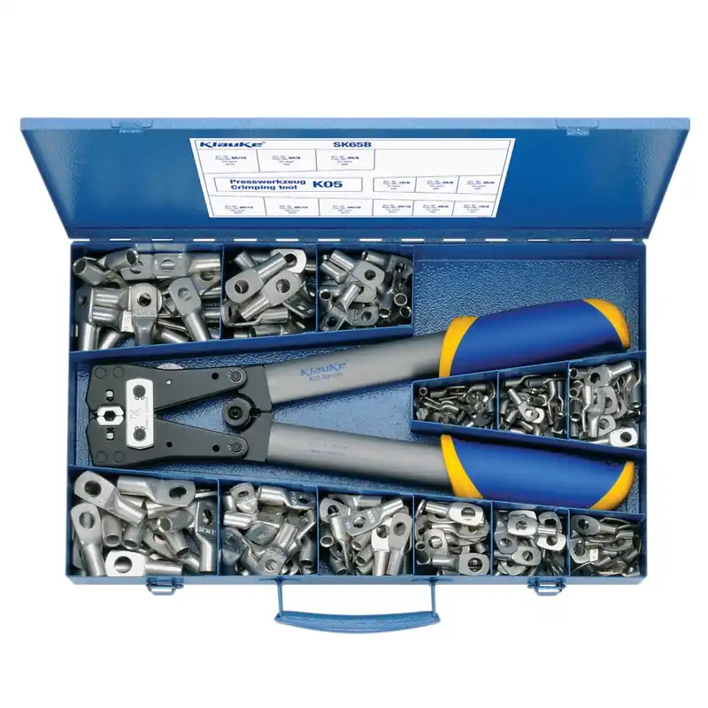 Klauke 900039111 SK65B Pince à sertir et assortiment de cosses 261 pcs