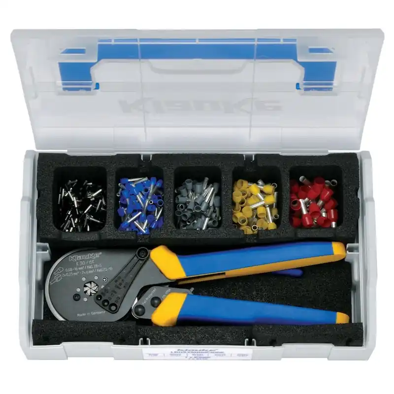 Klauke 900078175 L-BOXX Mini en plastique avec K306K et embouts isolés 1.5 - 10 mm².