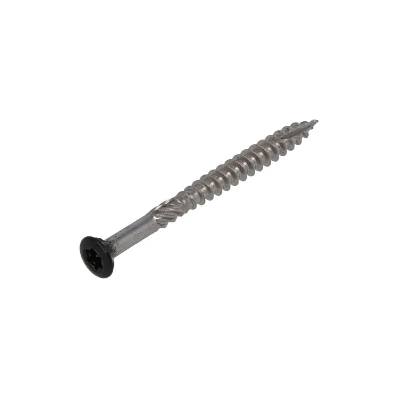 Proftec 5207.31.25905 Vis à bois de jardin RVS-410 LK Tête noire +Pointe coupante TX-20 4.0 x 50/30 mm - 200 pièces