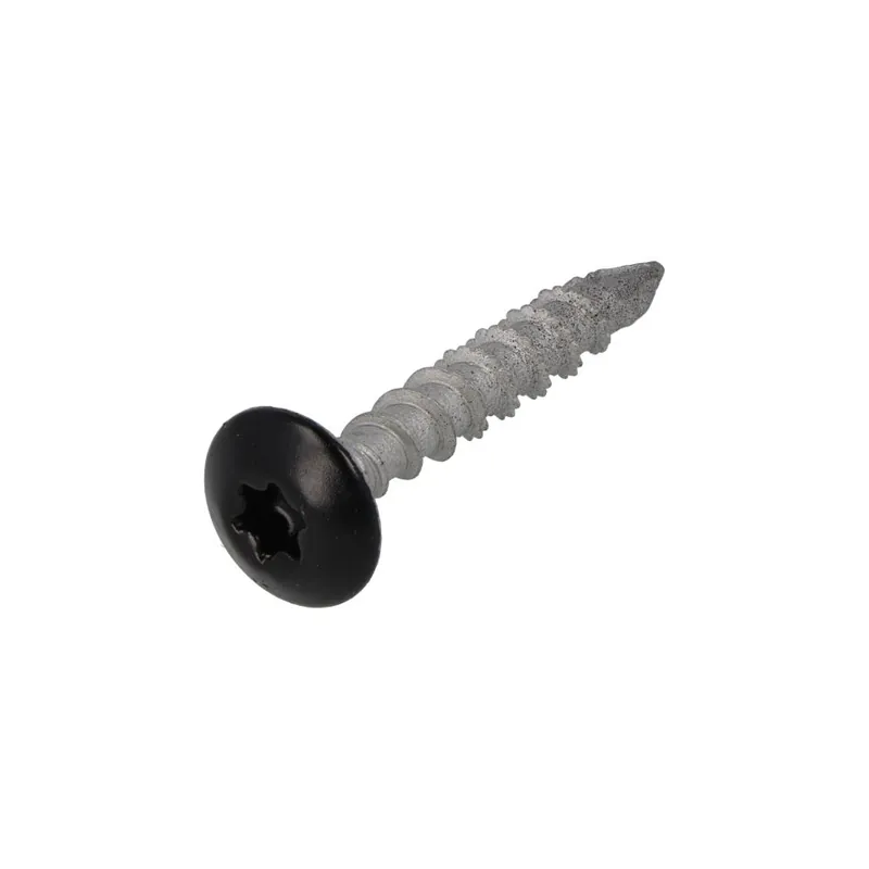 Dynaplus 0288.08.49604 Vis de jardinage AR-Argent OVK Tête noire TX-30 6.0 x 40 mm - 50 pièces