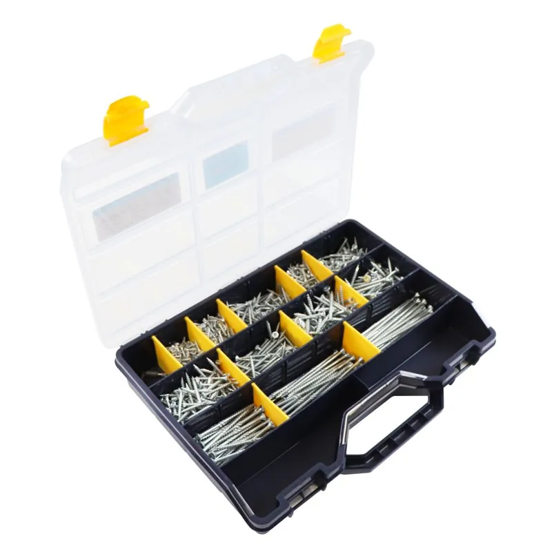 Proftec 8900.01.00110 Assortiment de vis à panneaux d‘aggloméré VZ PK +Pointe à couper TX-20 (+BIT) 2032 pièces