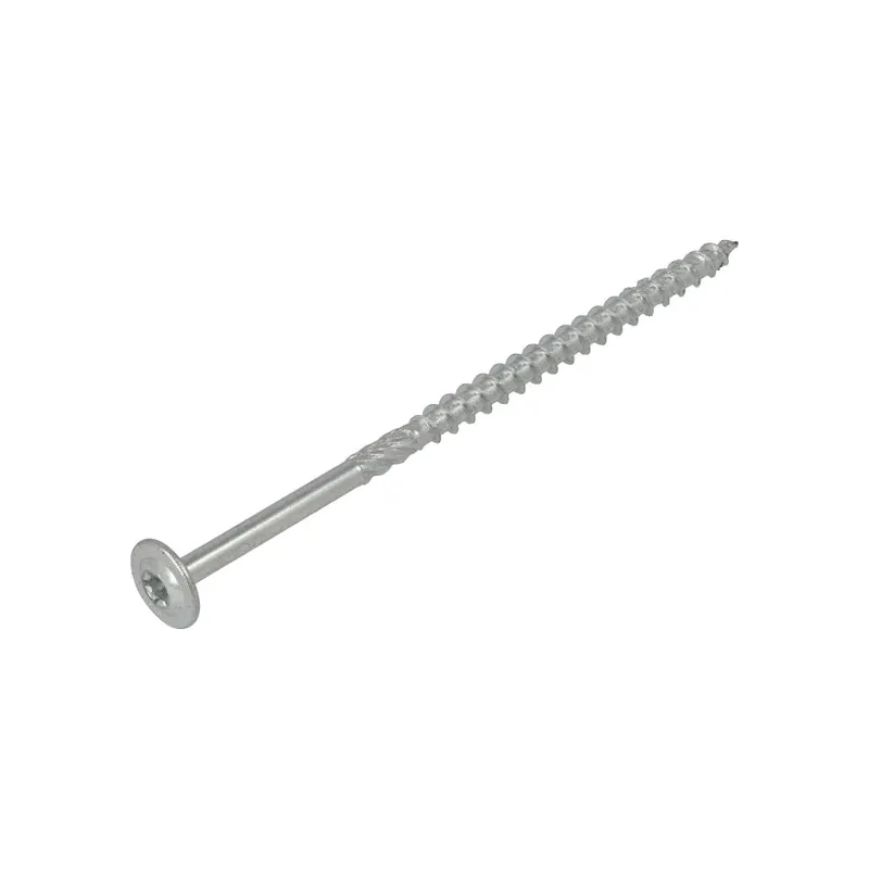 Dynaplus 0286.01.51301 Vis à bois VZ TK + pointe de coupe TX-30 6.0 x 180/80 mm - 50 pièces