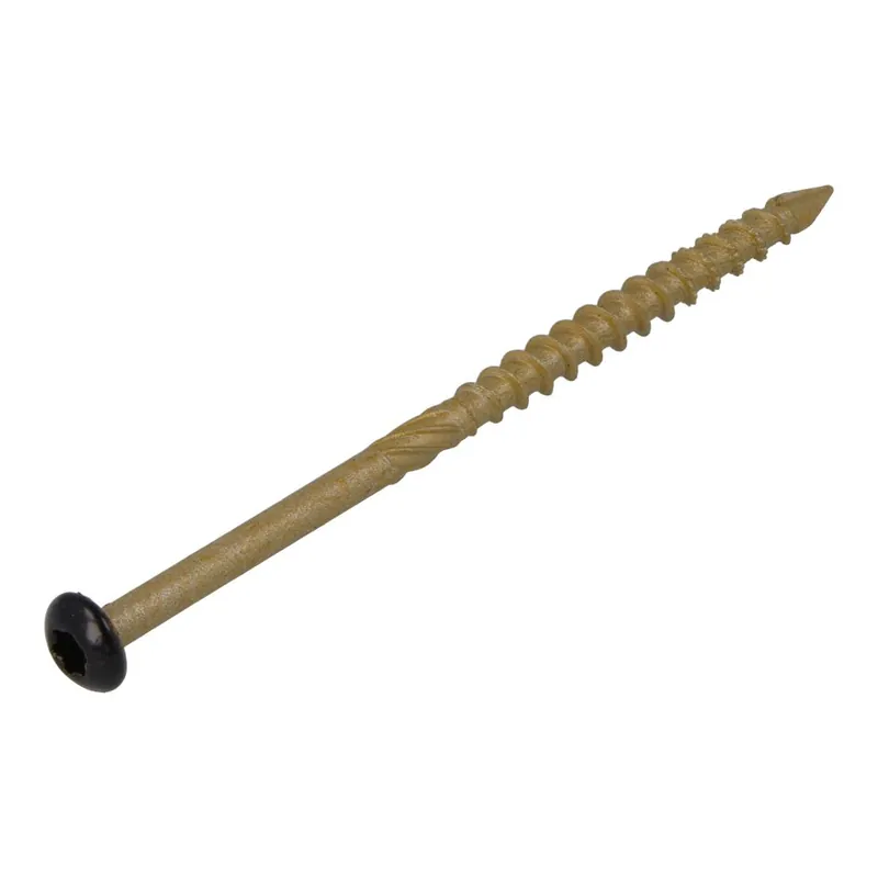 Dynaplus 0284.08.34005 Vis de façade AR-Bronze CK Tête noire TX-20 4,5 x 60/30 mm - 200 pièces