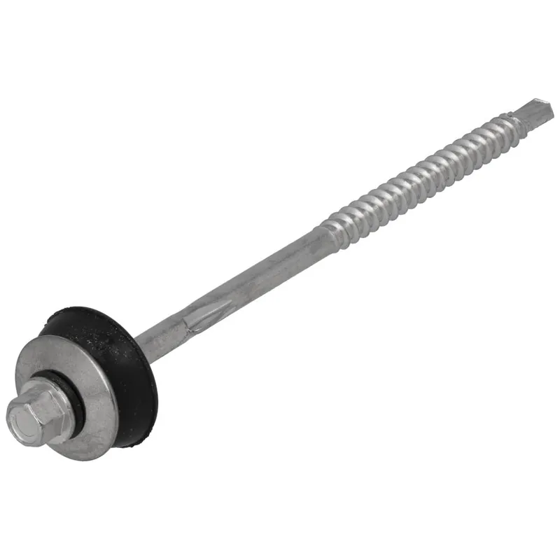 Proftec 5532.30.54901 Plaque ondulée acier inoxydable A2 H2S avec ailettes SW-8 6.5 x 130 mm - 20 pièces