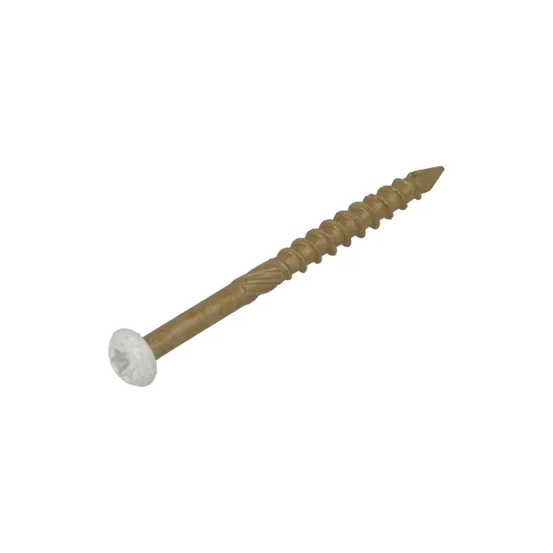 Dynaplus 0284.08.25908 Vis de façade AR-Bronze CK tête blanche TX-15 4.0 x 50/28 mm - 200 pièces