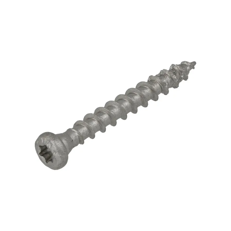 Dynaplus 0288.08.41601 Vis d‘ancrage AR-argent CK + pointe de coupe TX-20 5.0 x 40 mm - 200 pièces
