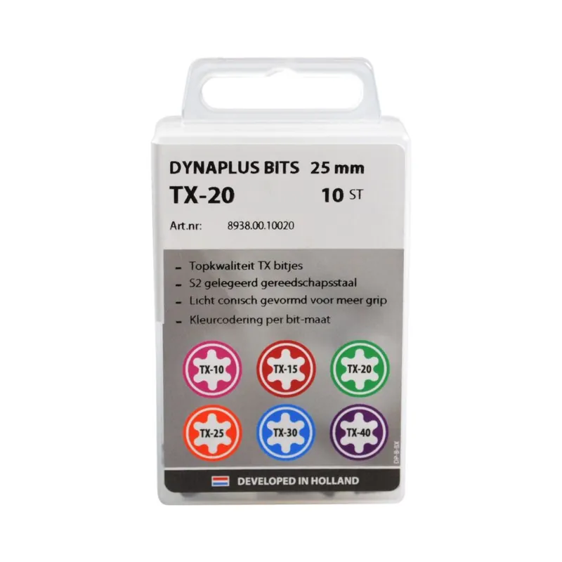 Dynaplus 8938.00.30030 Embout de vis 25mm PZ-3 gris - 10 pièces