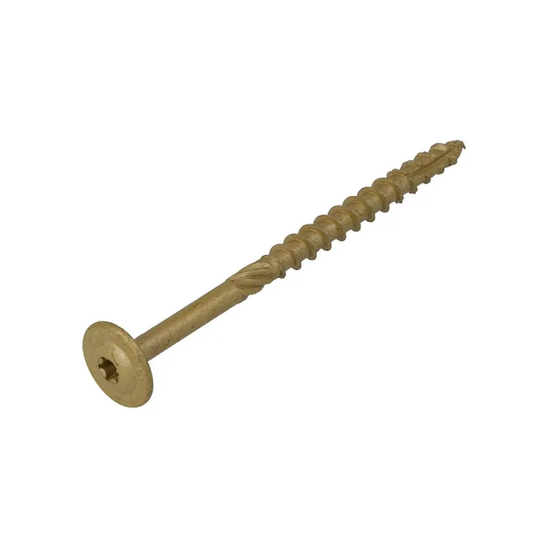 Dynaplus 0286.08.63001 Vis à bois AR-Bronze TK + pointe TX-40 8,0 x 140/70 mm - 50 pièces