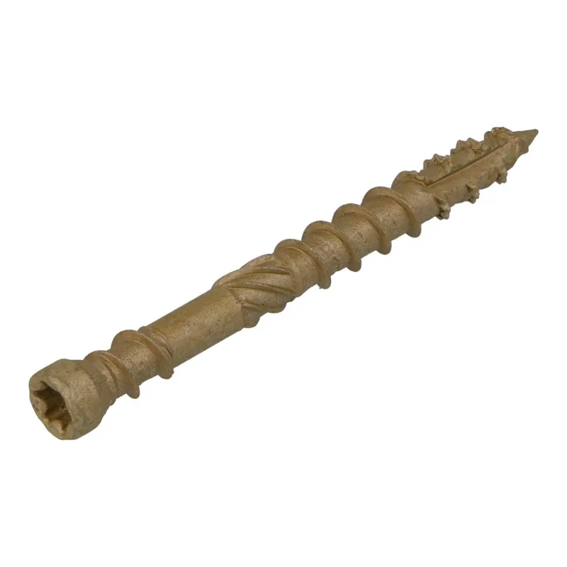 Dynaplus 0283.08.62401 Vis de terrasse XTREME AR-Bronze PK-60° +Pointe de coupe TX-40 8.0 x 80/42 mm - 50 pièces