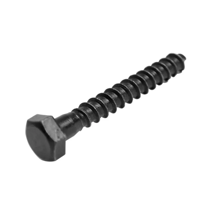 Blackline 6901.01.16060 Boulon fileté en bois HCP Noir 6 x 60 mm - 5 pièces