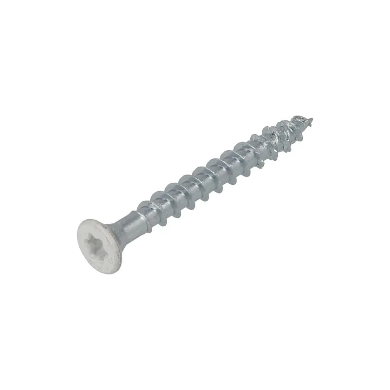 Dynaplus 0285.01.25608 Raccords vis VZ PK-7mm tête blanche TX-20 4.0 x 40 mm - 200 pièces