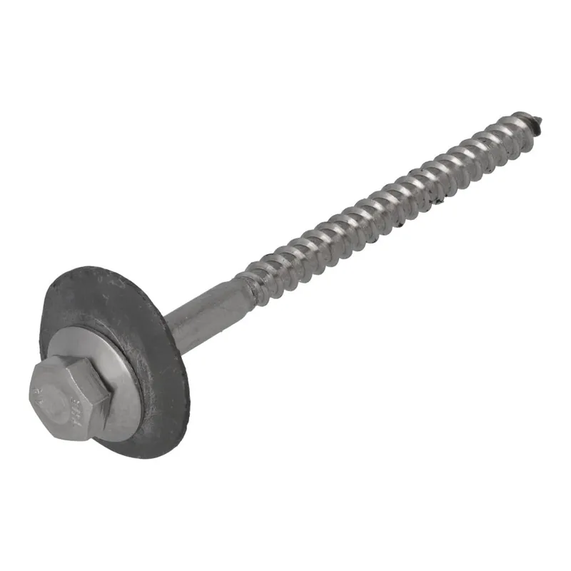 Proftec 5351.30.58701 Boulon à plaque ondulée SS-A2 SW-12 H3S DIN571 7.0 x 110 mm - 20 pièces
