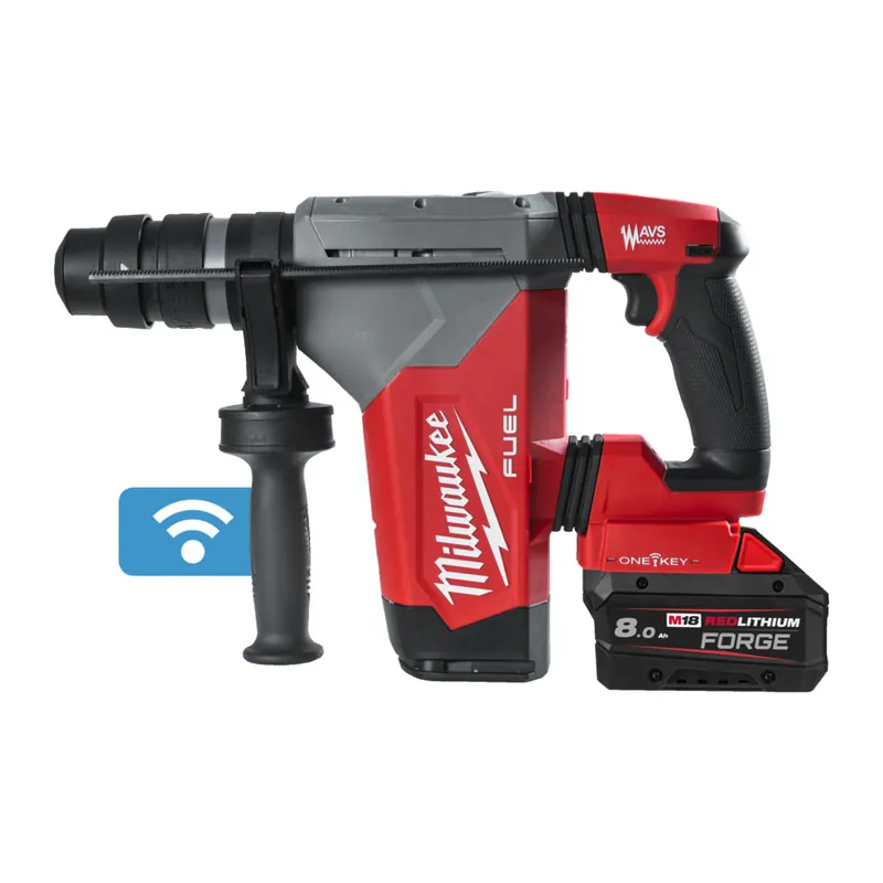 Milwaukee 4933500234 M18 ONEFHPX-802X M18 FUEL ONE-KEY SDS-PLUS marteau 32 mm avec FIXTEC