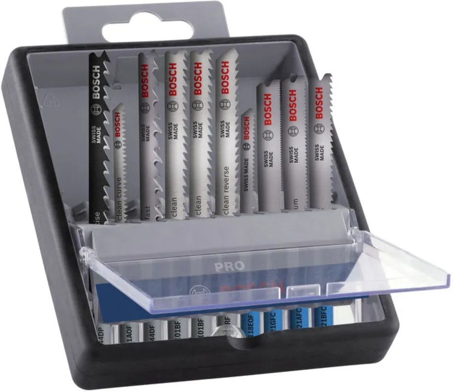 Bosch Bleu Accessoires 2607011943 PRO Ensemble bois et métal 100 mm dans la cassette Robustline