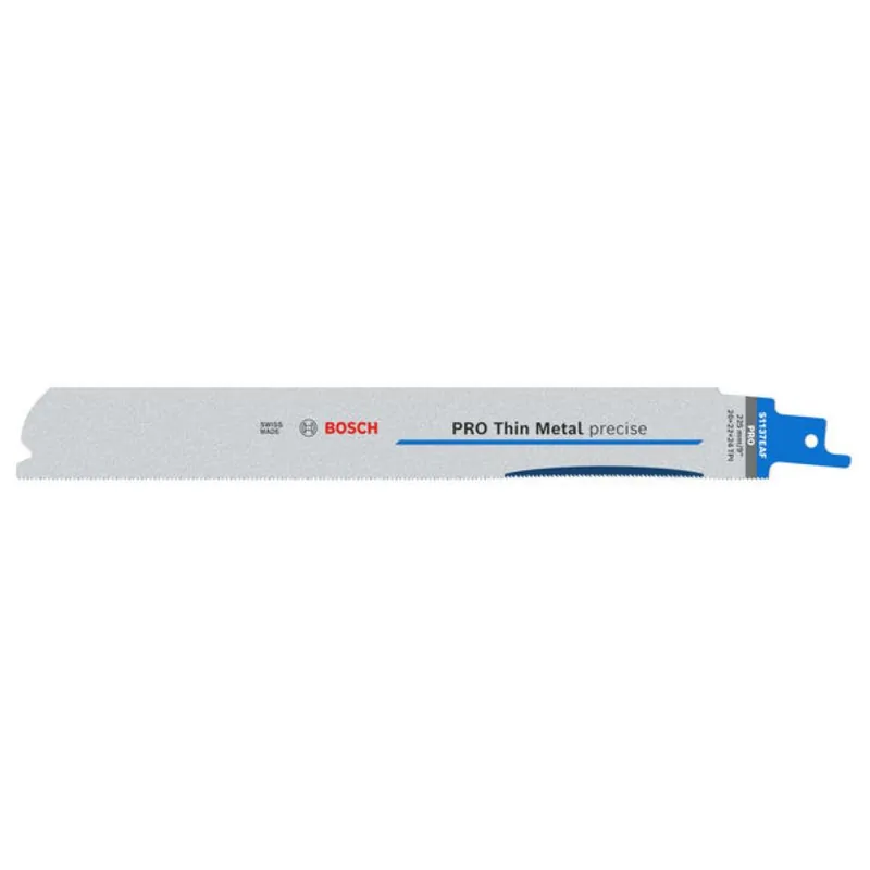 Bosch Bleu Accessoires 2608658989 PRO Thin Metal precise S1137EAF Lame de scie à guichet, 1.1 x 25 x 225 mm, 5 pièces