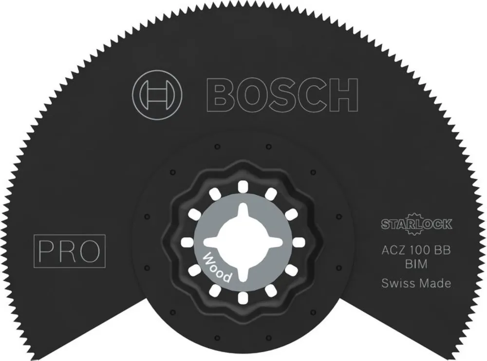Bosch Bleu Accessoires 2608669119 PRO Starlock ACZ 100 BB Lame de scie à segment BIM Bois+Métal 100 10x