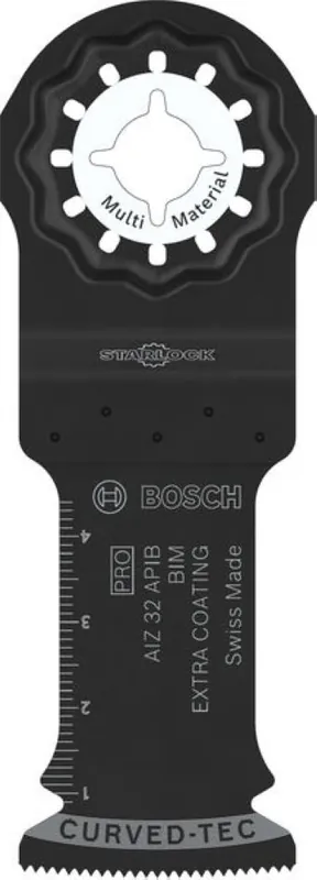 Bosch Bleu Accessoires 2608669066 PRO Starlock AIZ 32 APIB Lame de scie égoïne BIM Bois+Métal Curved-Tec 32 x 50