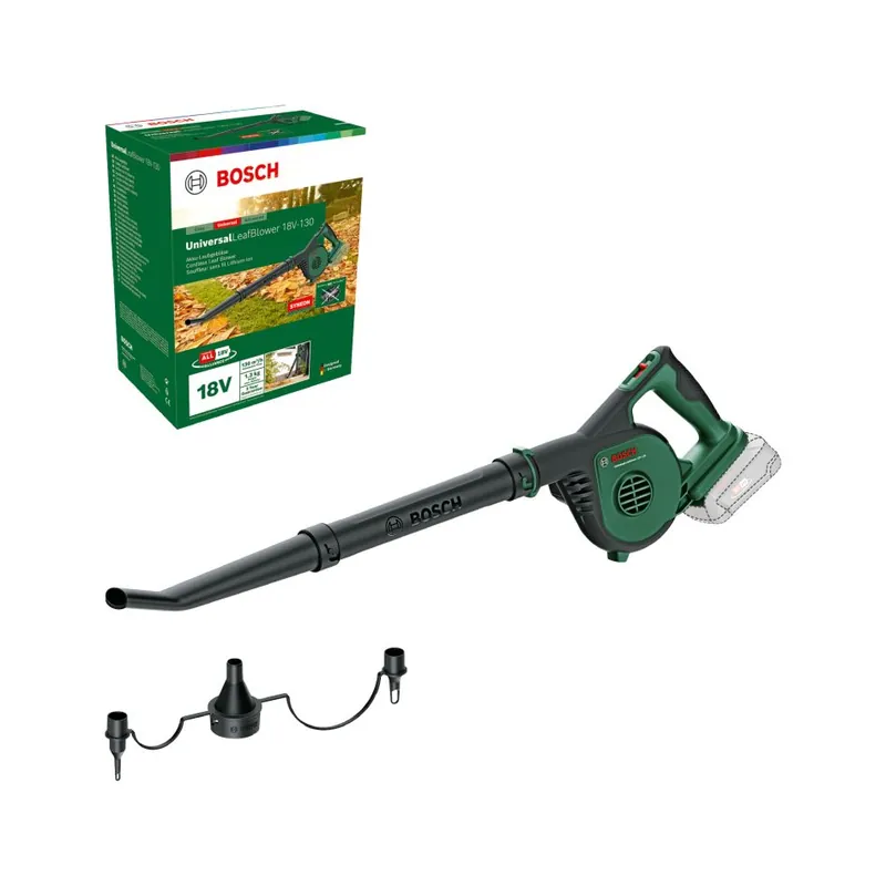 Bosch Vert 06008A0601 UniversalLeafBlower 18V-130 souffleur de feuilles sans fil excl. batteries et chargeur dans la boîte