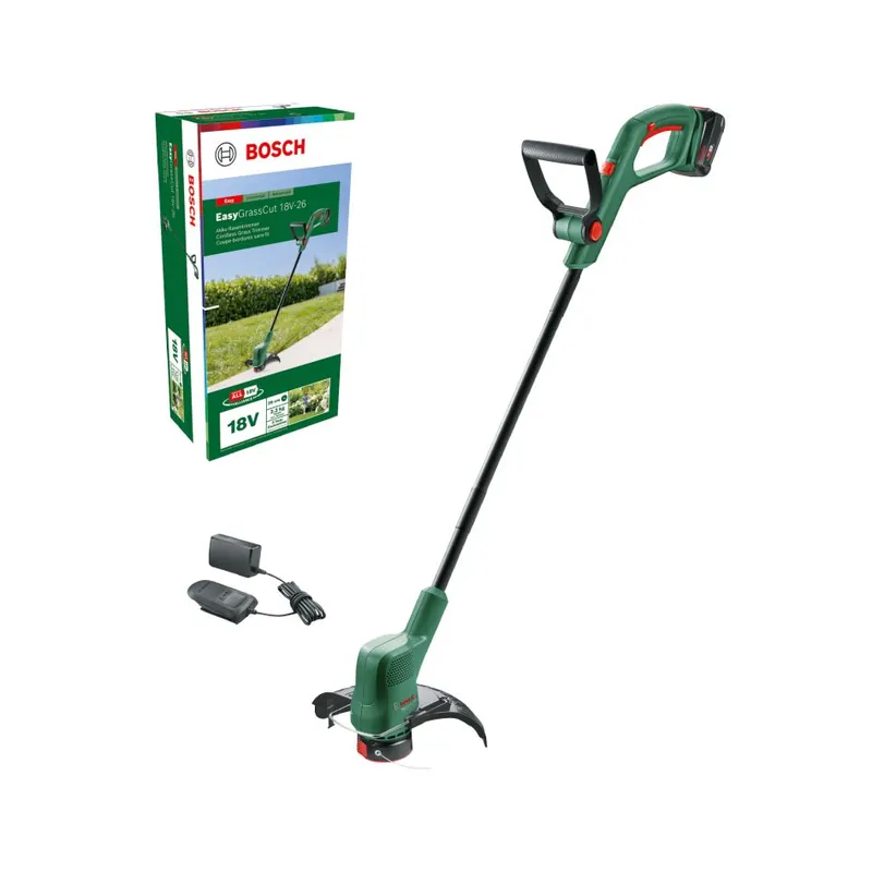 Bosch Vert 06008C1C03 EasyGrassCut 18V-26 Accu set de coupe-bordures 1x 18V 2.5 Ah et chargeur AL1830CV dans la boîte
