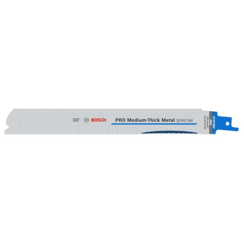 Bosch Bleu Accessoires 2608658994 PRO Medium-Thick Metal precise S1137BEF lame de scie alternative 1.1 x 25 x 225 mm, 5 pièces
