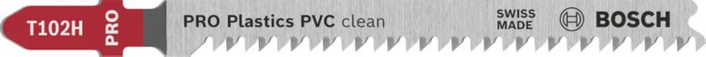 Bosch Bleu Accessoires 2608665238 PRO Plastics PVC clean T102H lame de scie sauteuse 100 mm 2 pièces