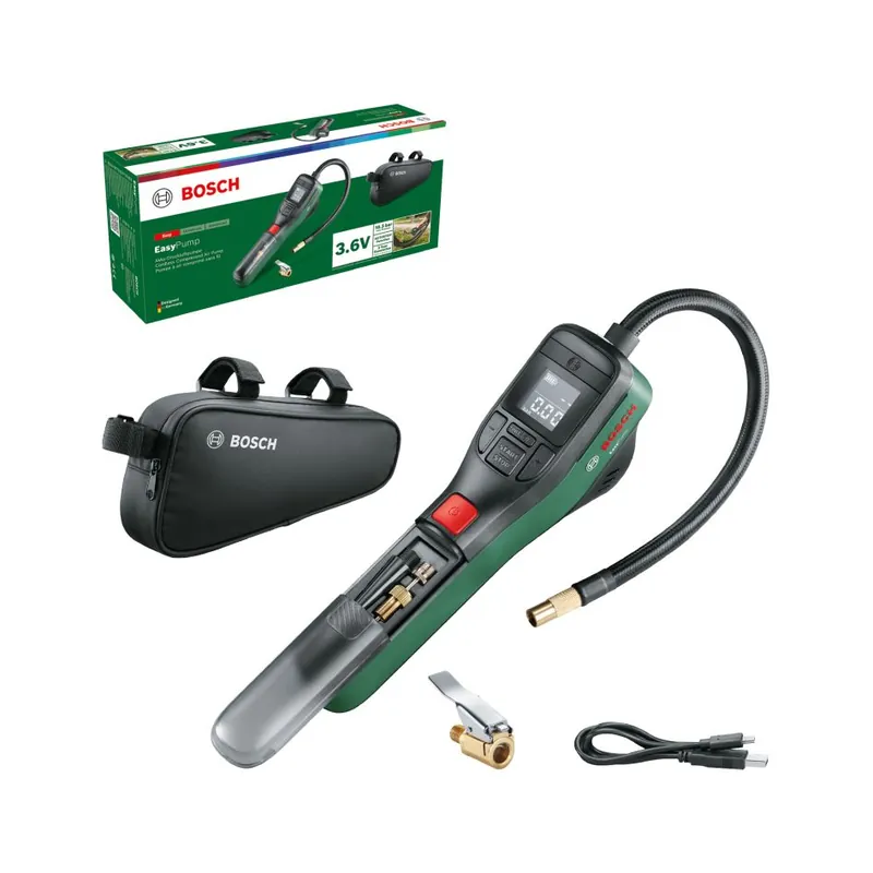 Bosch Vert 0603947002 EasyPump Batterie de pompe 3.6V 3.0 Ah et câble de chargement USB dans la boîte
