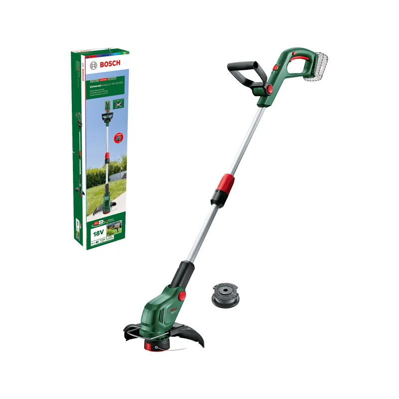 Bosch Vert 06008C1F04 UniversalGrassCut 18V-26-500 Battery trimmer set excl. batteries et chargeur en boîte
