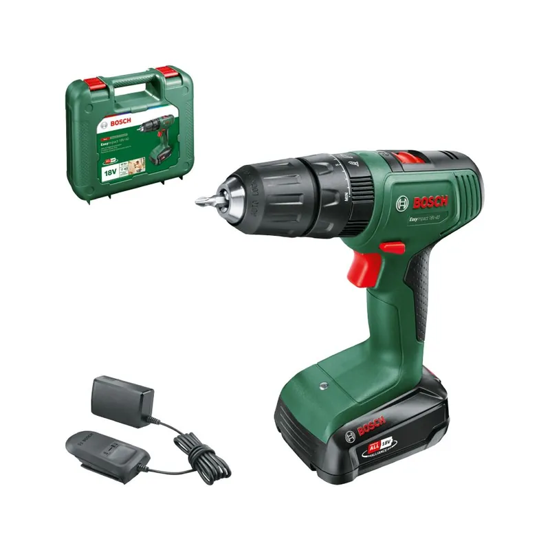 Bosch Vert 06039D8107 EasyImpact 18V-40 Visseuse sans fil 1x 2.0 Ah et chargeur AL 18V-20 en mallette