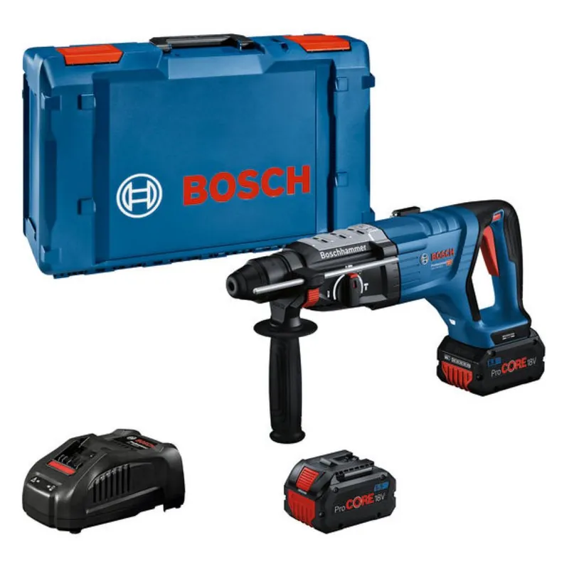 Bosch Bleu 0611919005 GBH 18V-28 D Marteau sans fil 2x ProCORE18V 5.5 Ah et chargeur GAL 1880 CV en XL-BOXX
