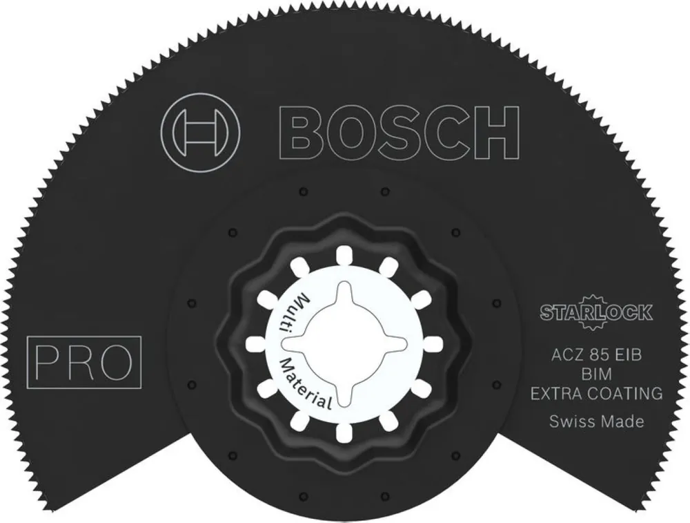 Bosch Bleu Accessoires 2608669086 PRO Starlock ACZ 85 EIB Lame de scie à segment BIM Bois+Métal 85