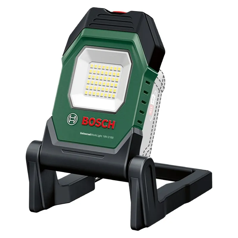 Bosch Vert 06039A1300 UniversalWorklight 18V-2100 Lampe de chantier à batterie excl. batteries et chargeur en boîte