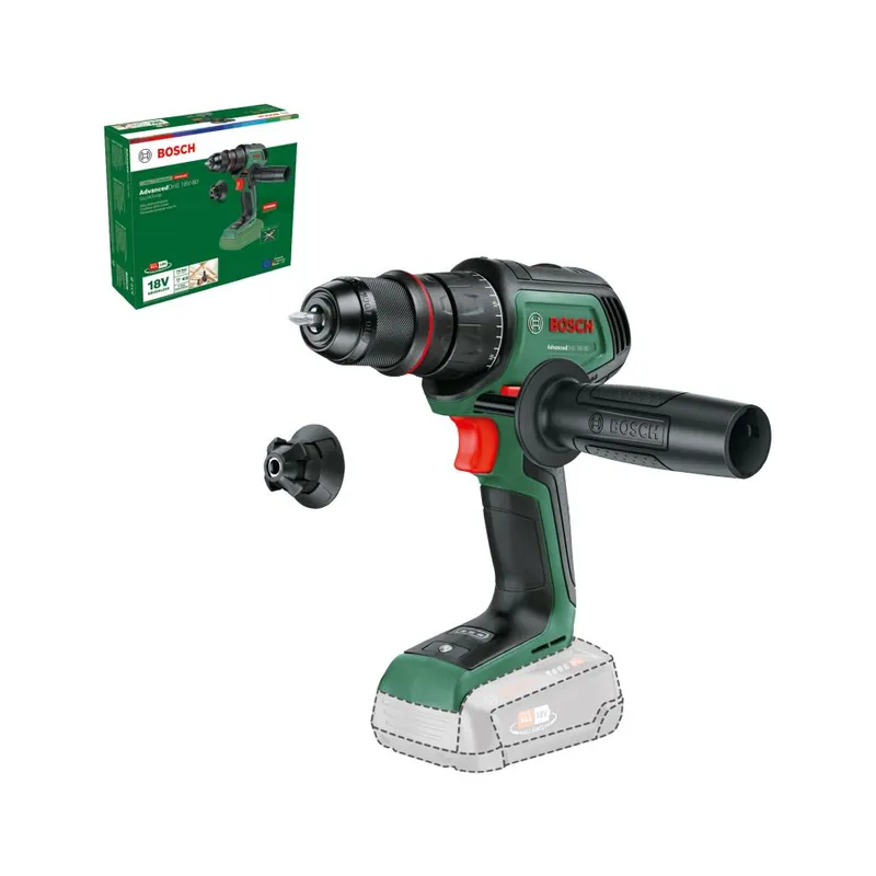Bosch Vert 06039E2000 AdvancedDrill 18V-80 Perceuse sans fil QuickSnap excl. batteries et chargeur en boîte