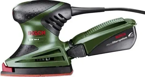 Bosch Vert 060337700K PSM 160 A Multibander avec jeu de papier abrasif