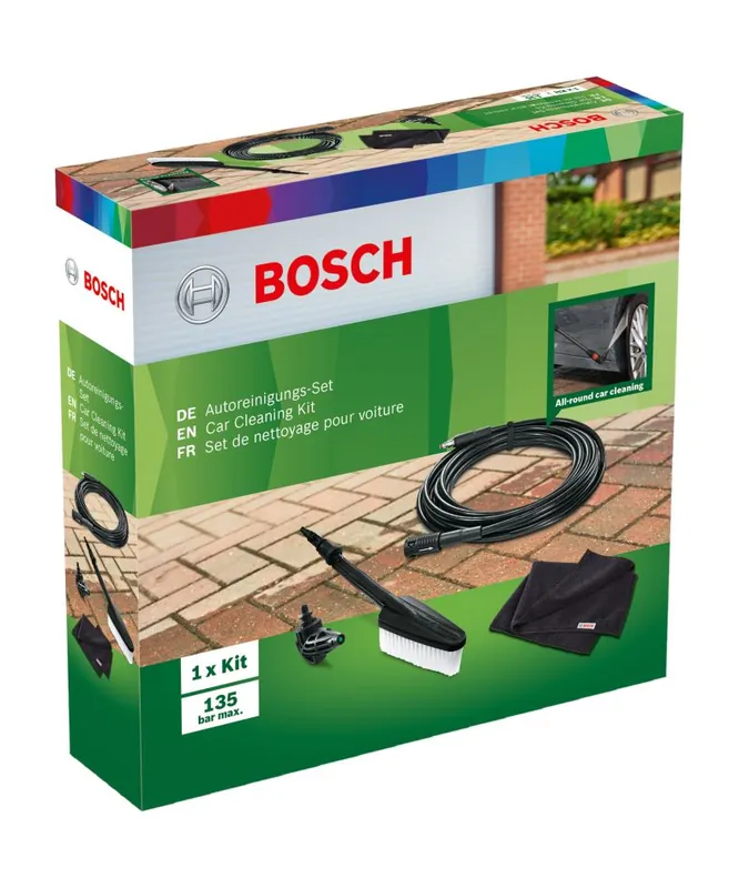 Bosch Vert Accessoires F016800572 Kit de nettoyage de voiture AQT nettoyeur haute pression