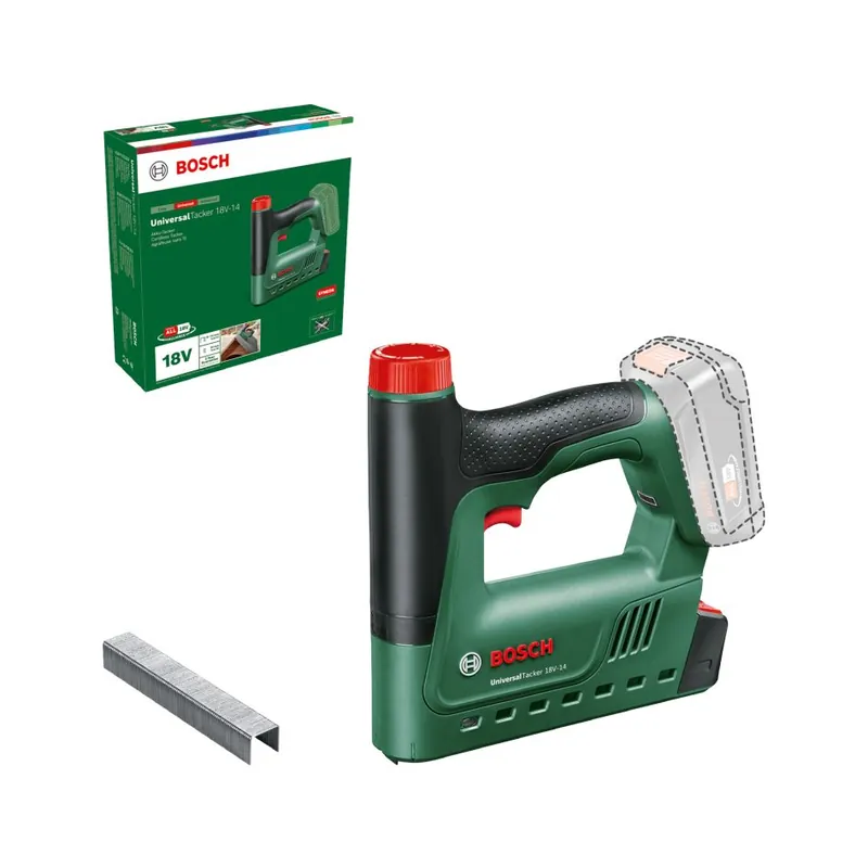 Bosch Vert 06032A7000 UniversalTacker 18V-14 tacker sans fil excl. batteries et chargeur en boîte