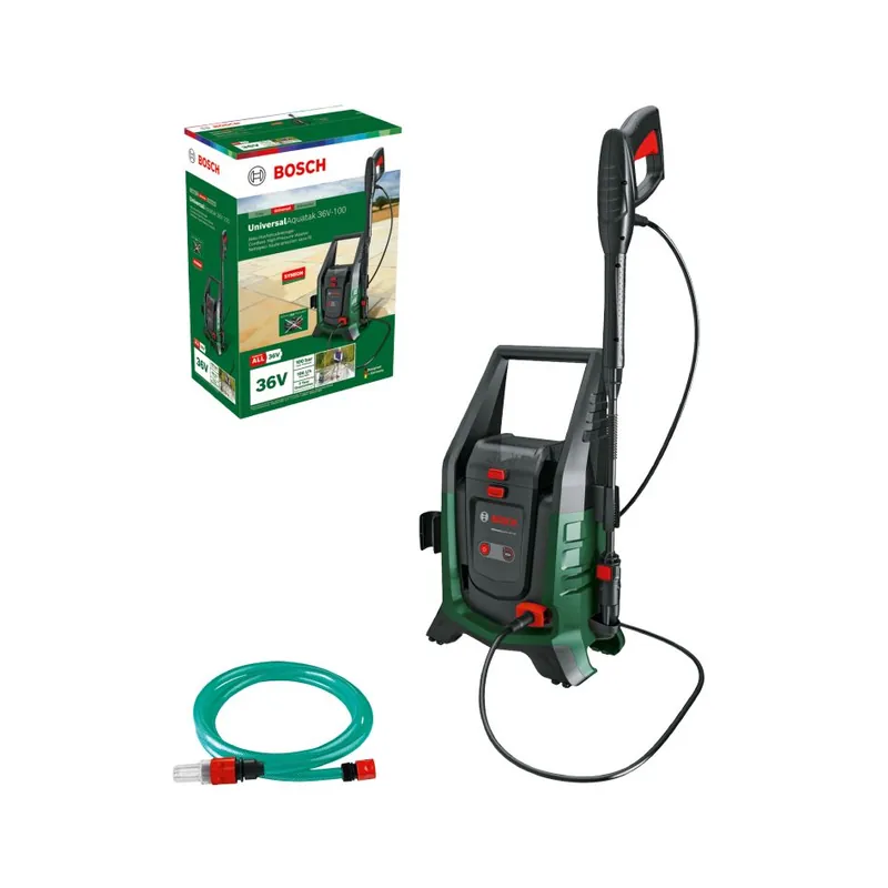 Bosch Vert 06008C7003 UniversalAquatak 36V-100 Kit de nettoyage de batterie excluant les batteries et le chargeur