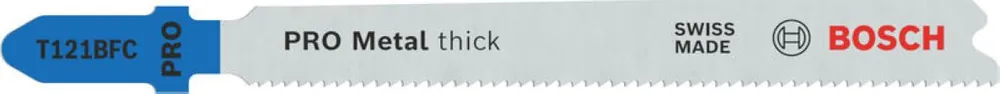 Bosch Bleu Accessoires 2608655112 PRO Metal thick T121BFC lame de scie sauteuse 92 mm 100 pièces